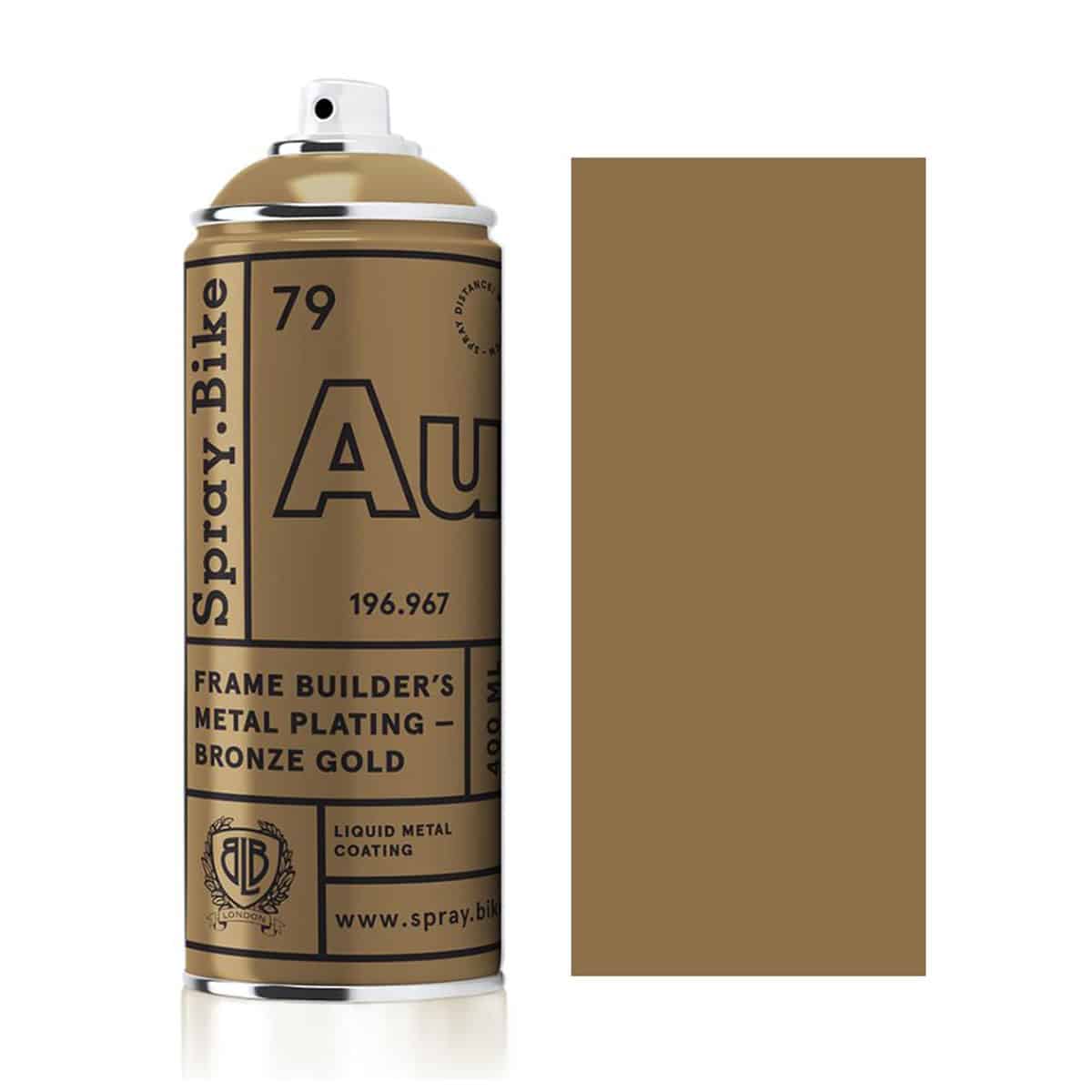 Spray.Bike Frame Builder's Placcatura in metallo - Bronzo Oro - 400ml