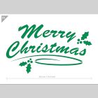 QBIX Stencil Merry Christmas - Formato A3