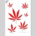 Stencil Foglie di Cannabis - formato A3