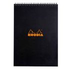 Rhodia Classic Notepad A4 - Rombo stampato e copertina nera