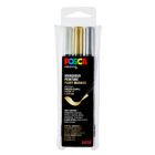 Posca Brush Marker Set bianco/oro/argento – PCF-350