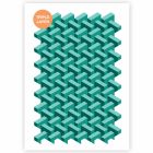 3D Rectangle Pattern Stencil - formato A3 - 3 strati