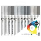 Molotow Aqua Color Brush Pennarello Grigio Set