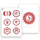 QBIX Chakra Stencil - formato A4