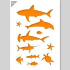 QBIX Stencil di pesce - Formato A3