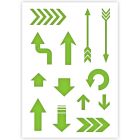 Stencil frecce in 3 dimensioni