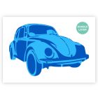 QBIX Stencil Maggiolino Volkswagen - Formato A3 - 2 strati