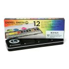 Daniel Smith Set di mezze pentole acquerello - 12 colori in latta di metallo
