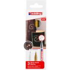 Edding 780 set di marcatori a vernice di 3 colori metallici
