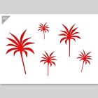 QBIX Stencil di palme - Formato A3