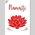 QBIX Stencil fiore di loto - Formato A3