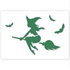 Stencil Strega di Halloween in 3 dimensioni