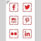 QBIX Stencil per social media - Formato A3