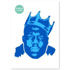 QBIX Stencil Notorious BIG - Formato A3 - 2 strati