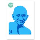 QBIX Stencil Mahatma Gandhi - Formato A3 - 2 strati