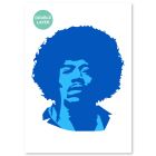 QBIX Stencil Jimi Hendrix - Formato A3 - 2 strati