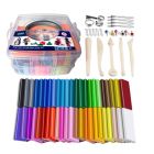 QBIX Set pasta polimerica - pasta da modellare 36 colori (28 g / ps)