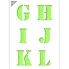 QBIX Stencil per lettere - G H I J K L - Formato A3