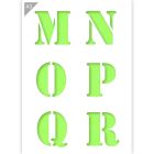 QBIX Stencil per lettere - M N O P Q R - Formato A3