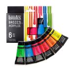 Liquitex Basics Set di pittura acrilica di 6 colori fluorescenti - 22ml