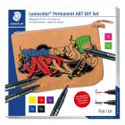Staedtler Lumocolor ART DIY Pouch set di 7 pennarelli + astuccio