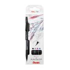 Pentel Brush Pen Sign Artist - Set di 4