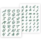 QBIX Stencil per lettere decorative - Formato A4