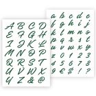 Modello di lettera QBIX Lettere decorative in 2 dimensioni