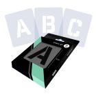 Set di stampini per lettere Alfabeto completo - Sans Serif - 2 dimensioni