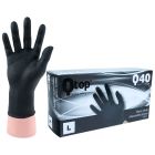 Qtop Q40 Guanti in nitrile nero 100x