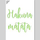 QBIX Stencil Hakuna Matata - Formato A3