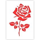 Fiore Rosa Stencil - Formato A5