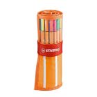 Astuccio arrotolabile STABILO fineliner point 88 con 30 colori