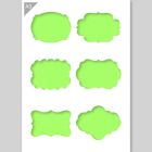 QBIX Stencil con forme ornamentali - formato A3