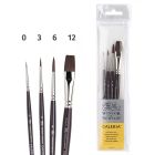 Winsor & Newton Galeria Pennelli per pittura acrilica set di 4