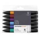 Winsor & Newton Promarker Brush set di 6 tonalità profonde