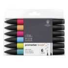 Winsor & Newton Promarker Brush set di 6 colori