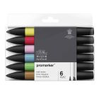 Winsor & Newton Promarker set di 6 tonalità medie