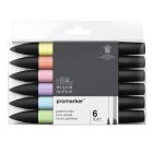 Winsor & Newton Promarker set di 6 tonalità pastello