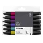 Winsor & Newton Promarker set di 6 tonalità profonde