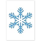 Stencil a fiocco di neve in 3 dimensioni
