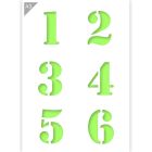 QBIX Stencil numero - 1 2 3 4 5 6 - Formato A3