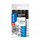 Pilot Pintor Set di benvenuto nero 4 pezzi - EF / F / M / B