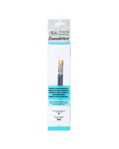 Winsor & Newton Foundation Pennelli per acquerello set di 3