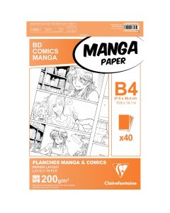 Clairefontaine B4 Carta Manga - 40 fogli - Neutra