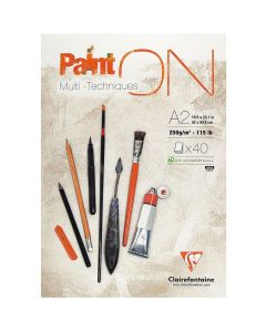 Clairefontaine Paint-ON Blocco A2 - Bianco