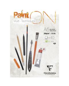 Clairefontaine Paint-ON Blocco A5 - Bianco