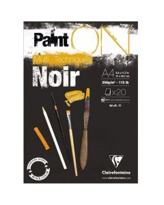 Clairefontaine Paint-ON Blocco A4 - Nero
