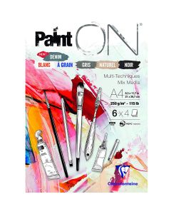 Clairefontaine Paint-ON Blocco A4 - 6 colori