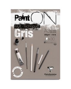 Clairefontaine Paint-ON Blocco A2 - Grigio
